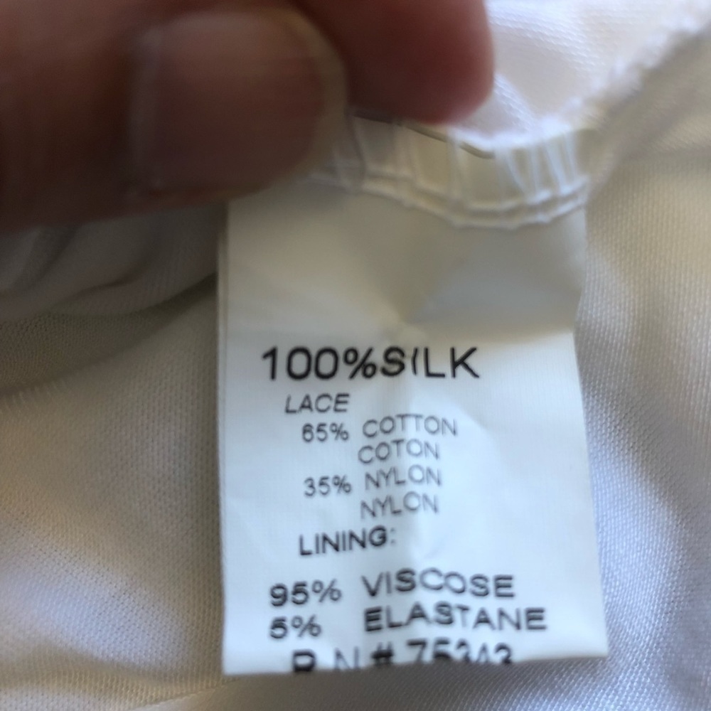 Bellambra Made Italy 100% Silk Eyelet Blouse Small - Picture 3 of 11